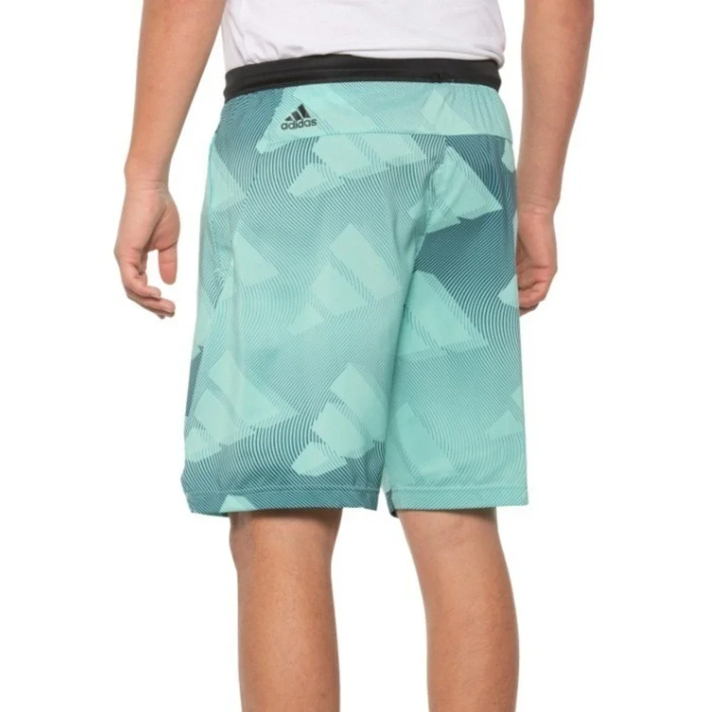 Adidas Athletic Shorts Mens Small Acid‎ Mint M AXIS WNN AOP Shorts New